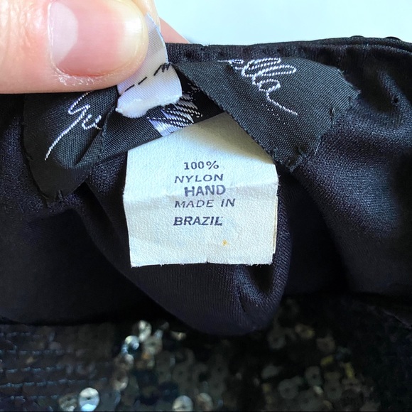 Vintage Bergdorf Goodman Black Sequin Mini Skirt - Picture 6 of 10